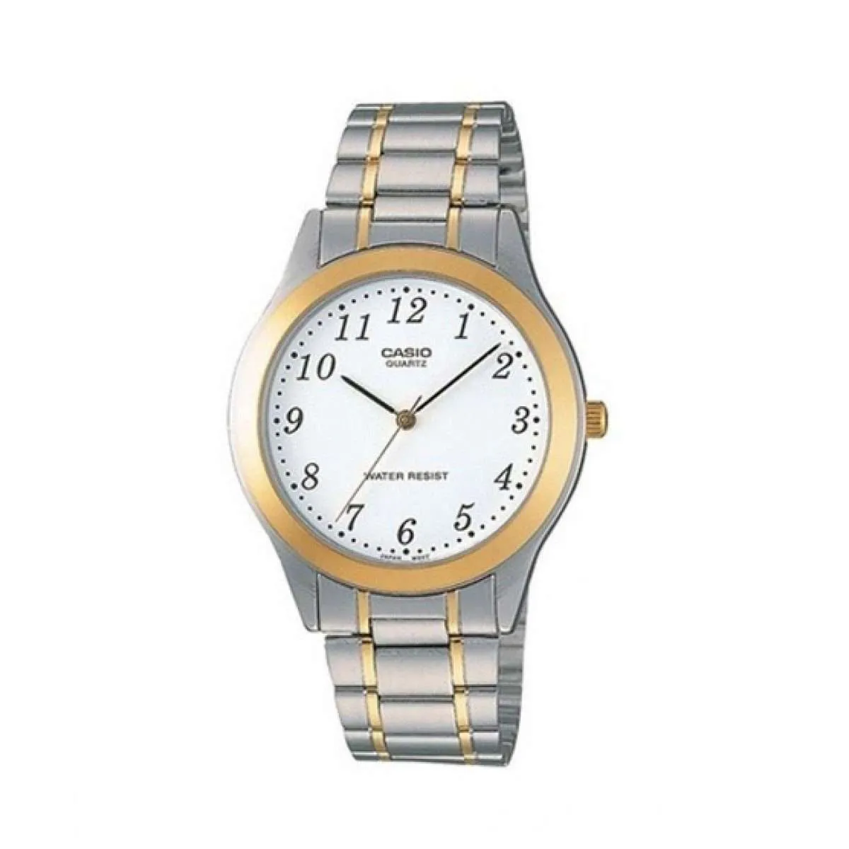 Casio MTP-1128G-7BRDF Two Tone Stainless Steel Strap Watch for Men Affordable casual watches Sporty casual watches Affordable luxury casual watches