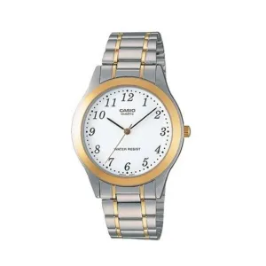 Casio MTP-1128G-7BRDF Two Tone Stainless Steel Strap Watch for Men Affordable casual watches Sporty casual watches Affordable luxury casual watches