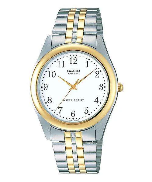 Casio MTP-1129G-7BRDF Two Tone Stainless Steel Strap Watch for Men Affordable casual watches Sporty casual watches Affordable luxury casual watches