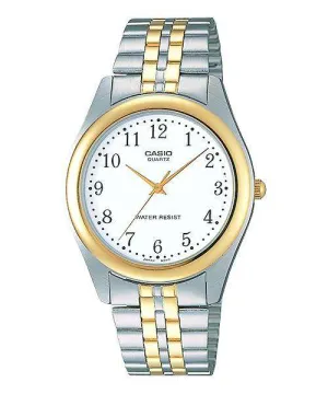 Casio MTP-1129G-7BRDF Two Tone Stainless Steel Strap Watch for Men Affordable casual watches Sporty casual watches Affordable luxury casual watches