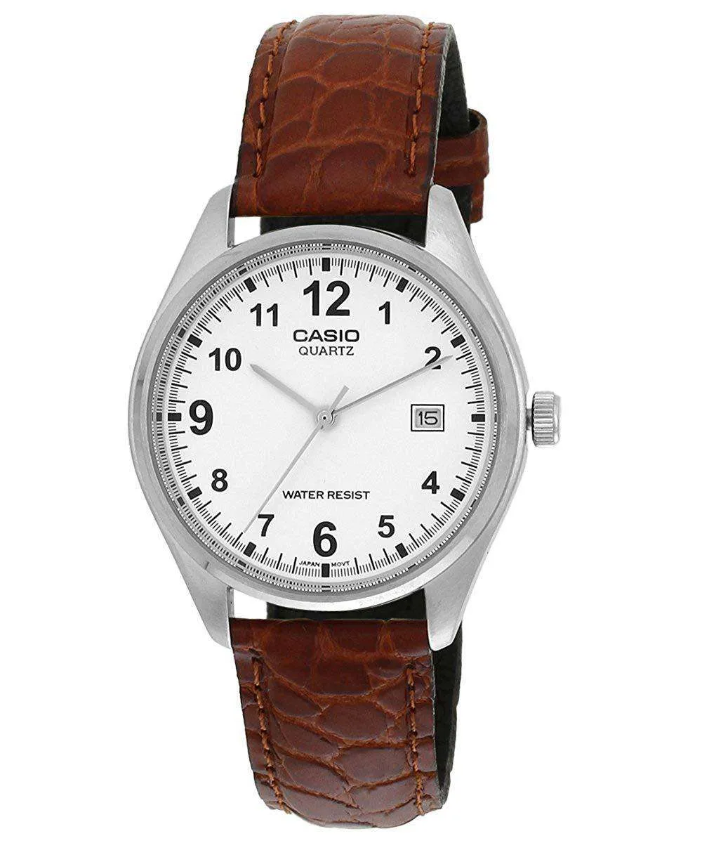 Casio MTP-1175E-7BDF Brown Leather Strap Watch for Men Affordable casual watches Sporty casual watches Affordable luxury casual watches
