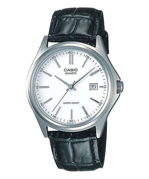 Casio MTP-1183E-7ADF Black Leather Strap Watch for Men Affordable casual watches Sporty casual watches Affordable luxury casual watches