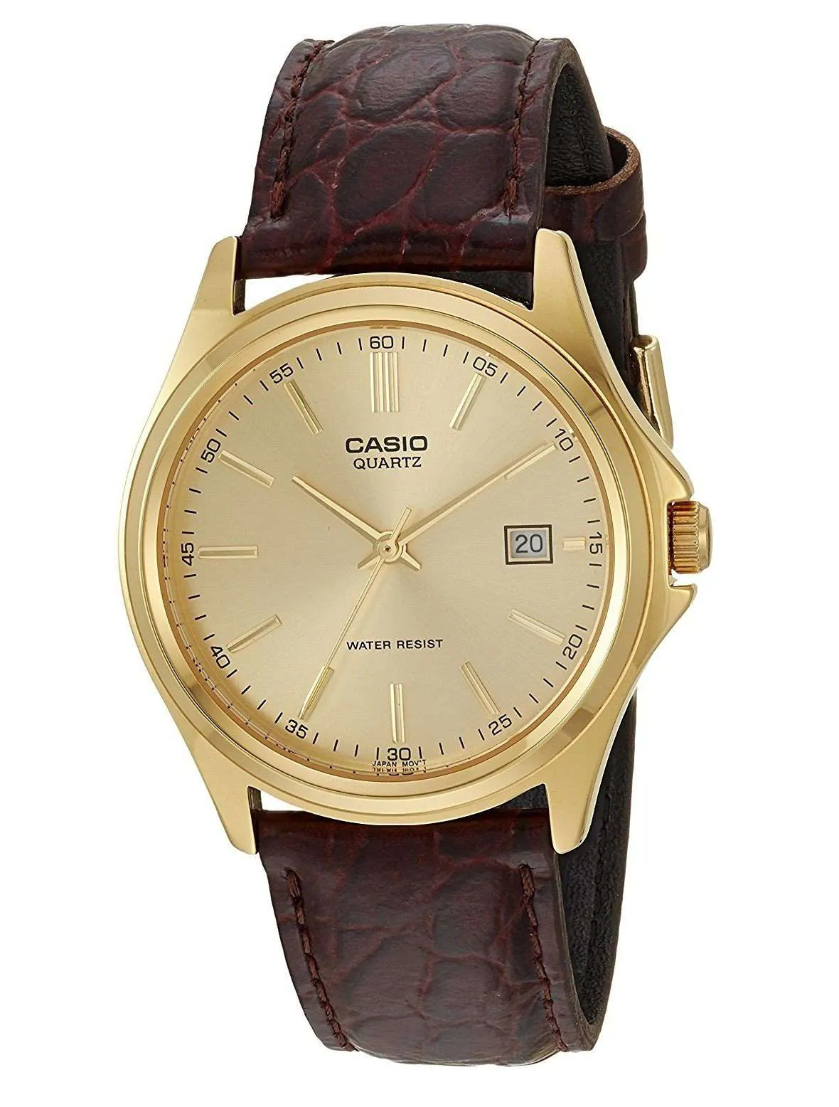 Casio MTP-1183Q-9ADF Brown Leather Strap Watch for Men Affordable casual watches Sporty casual watches Affordable luxury casual watches