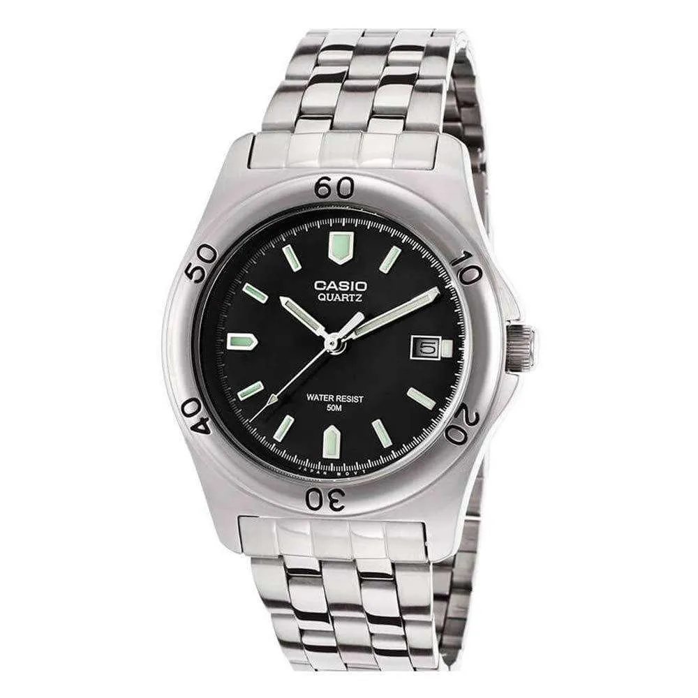 Casio MTP-1213A-1AVDF Silver Stainless Steel Strap Watch for Men Affordable casual watches Sporty casual watches Affordable luxury casual watches