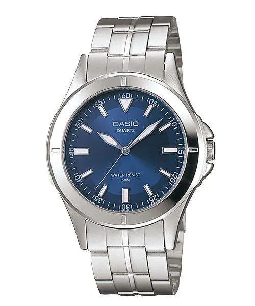 Casio MTP-1214A-2AVDF Silver Stainless Steel Strap Watch for Men Affordable casual watches Sporty casual watches Affordable luxury casual watches