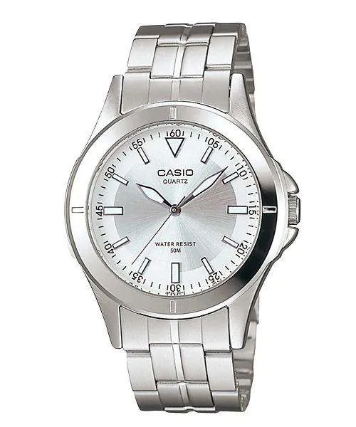 Casio MTP-1214A-7AVDF Silver Stainless Steel Strap Watch for Men Affordable casual watches Sporty casual watches Affordable luxury casual watches