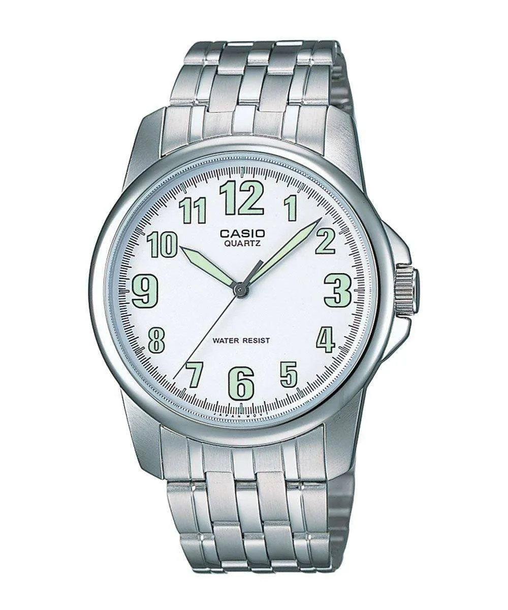 Casio MTP-1216A-7BDF Silver Stainless Steel Strap Watch for Men Affordable casual watches Sporty casual watches Affordable luxury casual watches