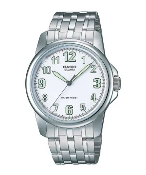 Casio MTP-1216A-7BDF Silver Stainless Steel Strap Watch for Men Affordable casual watches Sporty casual watches Affordable luxury casual watches