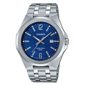 Casio MTP-E158D-2A Silver Stainless Watch for Men Affordable casual watches Sporty casual watches Affordable luxury casual watches