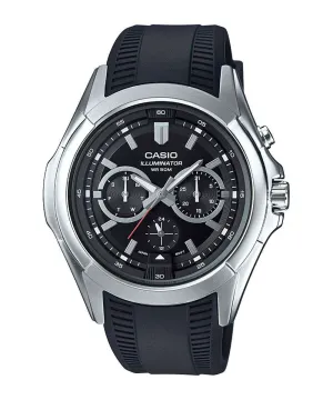Casio MTP-E204-1A Super Illuminator Resin Strap Watch Affordable casual watches Sporty casual watches Affordable luxury casual watches