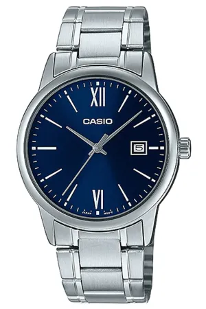 Casio MTP-V002D-2B3 Silver Stainless Strap watch for Men Affordable casual watches Sporty casual watches Affordable luxury casual watches