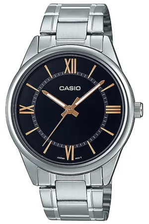 Casio MTP-V005D-1B5 Silver Stainless Watch for Men Affordable casual watches Sporty casual watches Affordable luxury casual watches