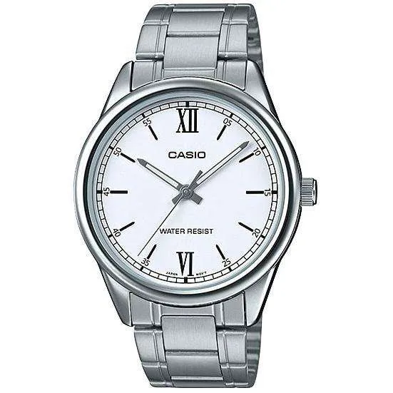Casio MTP-V005D-7B2UDF Silver Stainless Watch for Men Affordable casual watches Sporty casual watches Affordable luxury casual watches