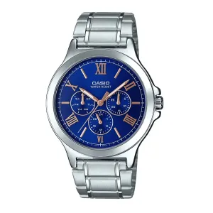 Casio MTP-V300D-2A Silver Stainless Watch for Men Affordable casual watches Sporty casual watches Affordable luxury casual watches