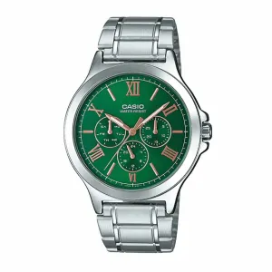 Casio MTP-V300D-3A Silver Stainless Watch for Men Affordable casual watches Sporty casual watches Affordable luxury casual watches