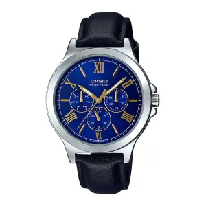 Casio MTP-V300L-2A Leather Strap Watch for Men Affordable casual watches Sporty casual watches Affordable luxury casual watches