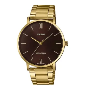 Casio MTP-VT01G-5B Gold Stainless Watch for Men Affordable casual watches Sporty casual watches Affordable luxury casual watches