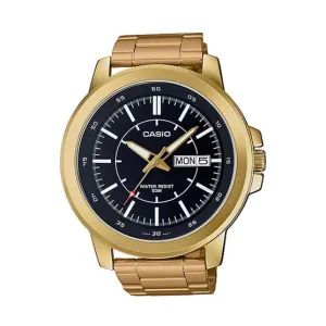 Casio MTP-X100G-1EVDF Gold Plated Watch for Men Affordable casual watches Sporty casual watches Affordable luxury casual watches