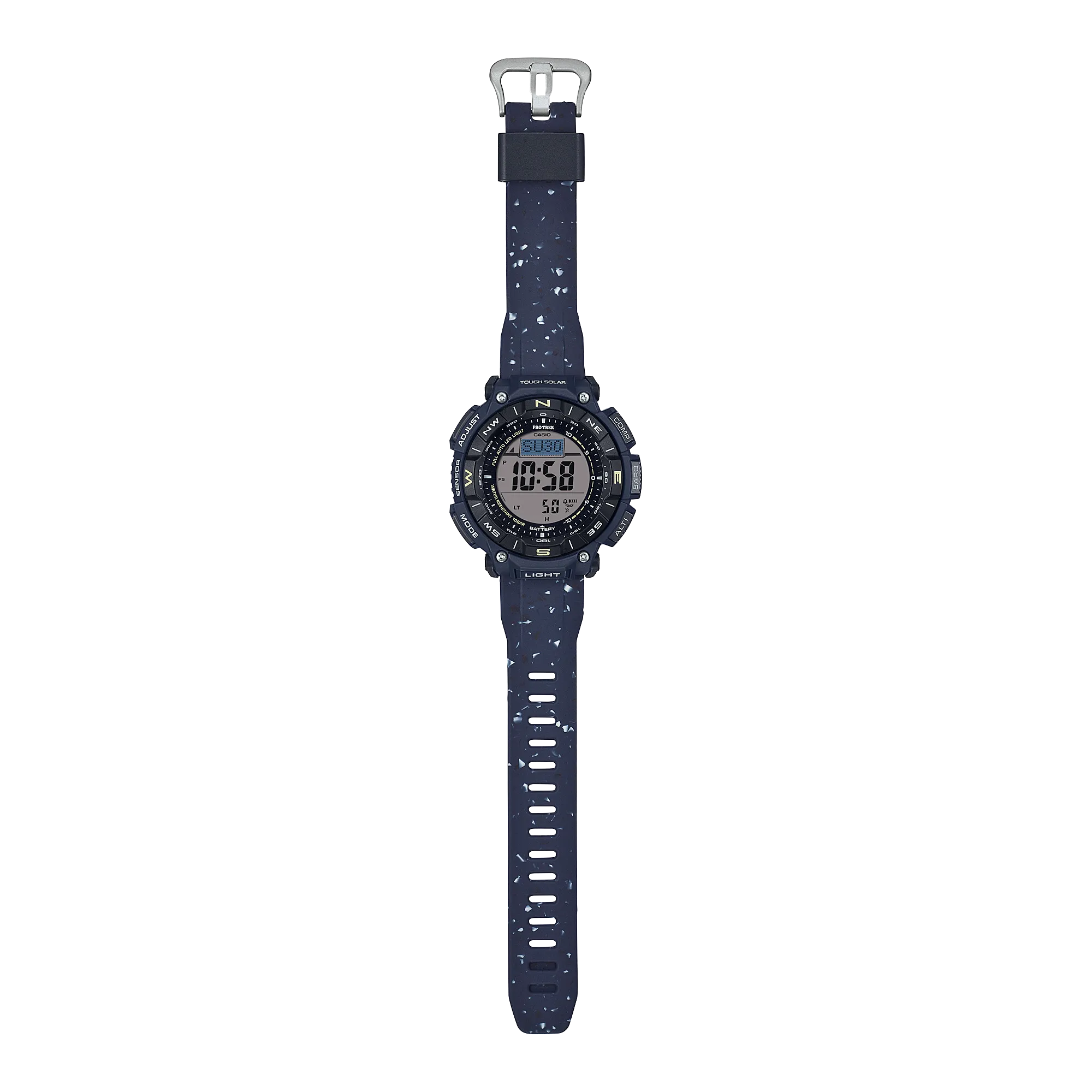 Casio PRO TREK Explorer Edition with Dual-Layer LCD and Reused Resin Band PRG340SC-2D