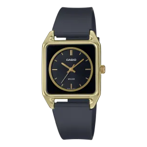 Casio Standard Analogue Black Resin Band Watch MTPB170-1E 