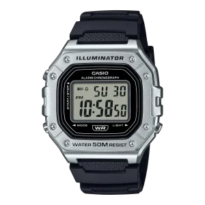 Casio Standard Black Resin Band Watch W218HM-7A 