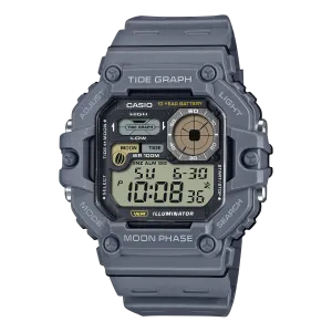 Casio Standard Grey Resin Band Grey Dial Watch WS1700H-8A 