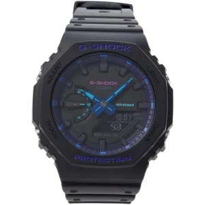 Casio Unisex Ana Digi Watch - G-Shock Virtual Blue Series Resin Strap | GA2100VB-1A Luxury Quartz Watch Quartz Watch Sale