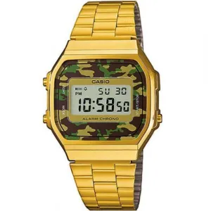 Casio Vintage A168WEGC-3D Gold Plated Stainless Steel Watch For Men and Women Affordable casual watches Sporty casual watches Affordable luxury casual watches