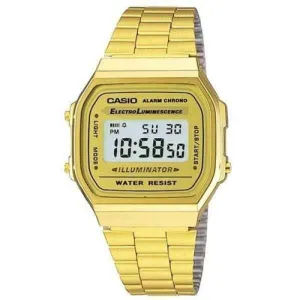 Casio Vintage A168WG-9WDF Gold Plated Watch For Women and Men Affordable casual watches Sporty casual watches Affordable luxury casual watches