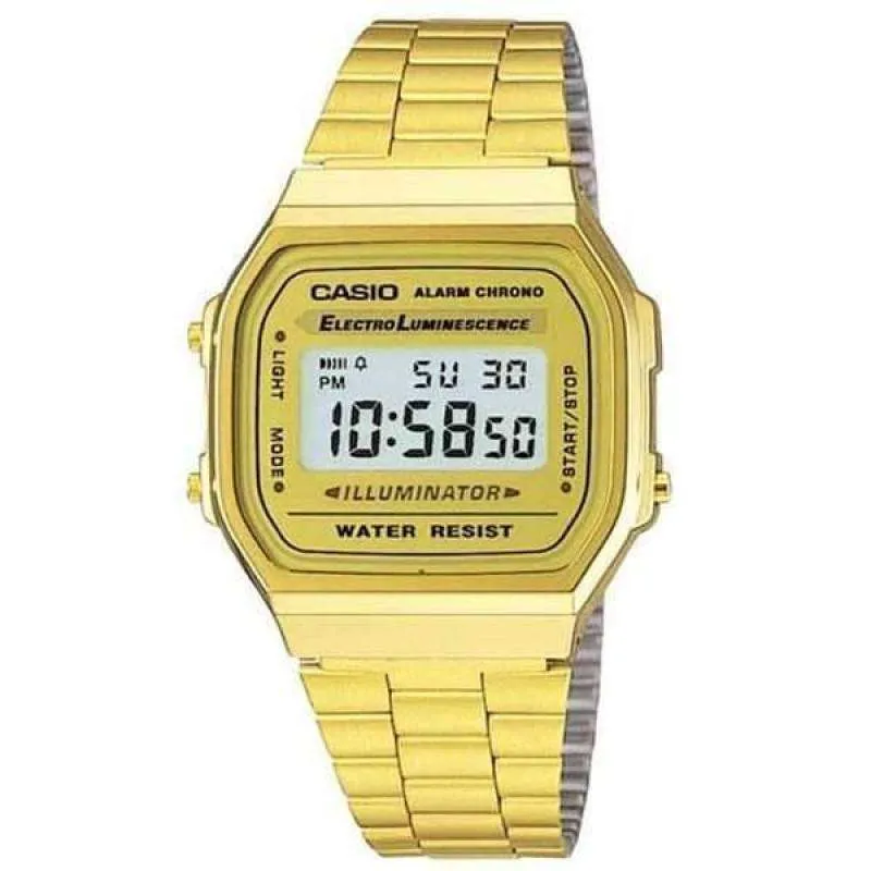 Casio Vintage A168WG-9WDF Gold Plated Watch For Women and Men Affordable casual watches Sporty casual watches Affordable luxury casual watches