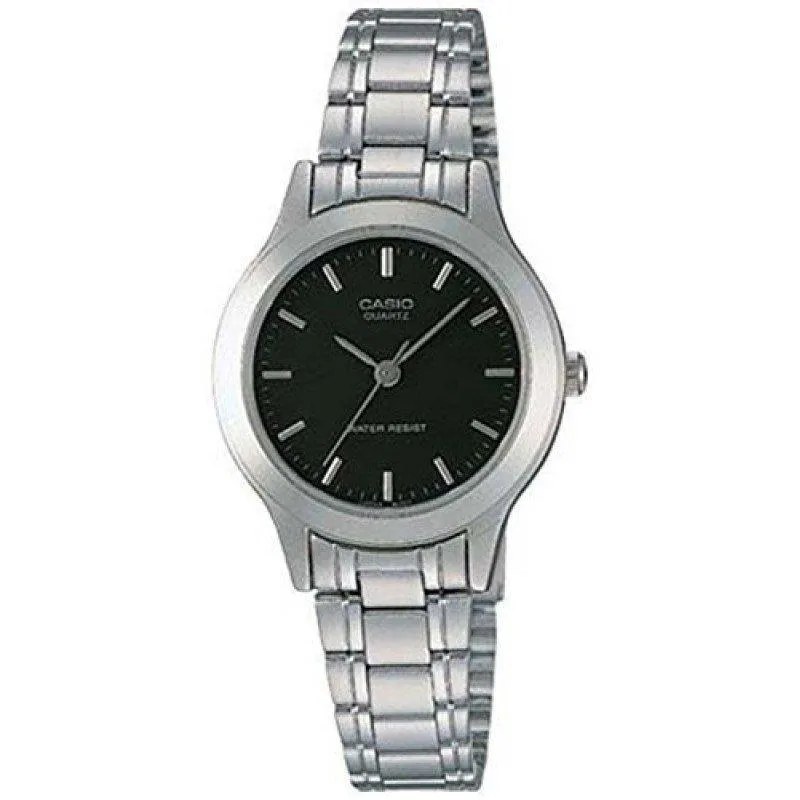 Casio Vintage LTP-1128A-1ARDF Silver Stainless Watch for Women Affordable casual watches Sporty casual watches Affordable luxury casual watches