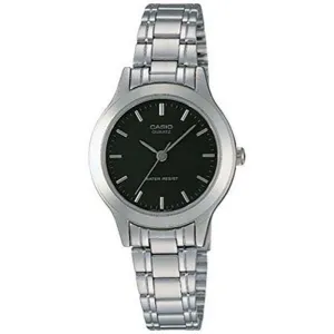 Casio Vintage LTP-1128A-1ARDF Silver Stainless Watch for Women Affordable casual watches Sporty casual watches Affordable luxury casual watches