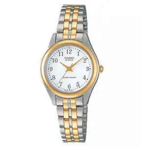 Casio Vintage LTP-1129G-7BRDF Silver & Gold Stainless Watch for Women Affordable casual watches Sporty casual watches Affordable luxury casual watches