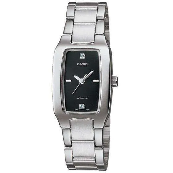 Casio Vintage LTP-1165A-1C2DF Silver Stainless Watch for Women Affordable casual watches Sporty casual watches Affordable luxury casual watches