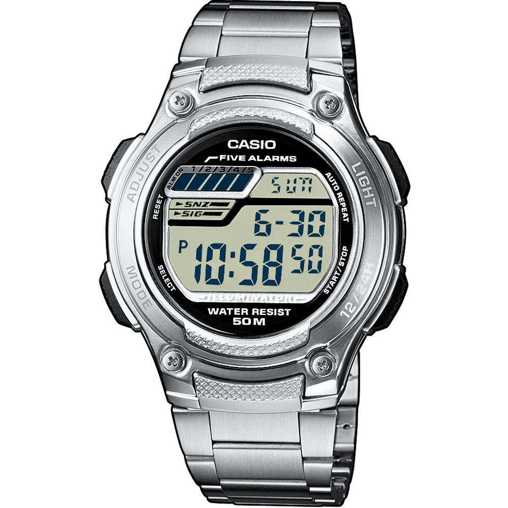 Casio W-212HD-1AVDF Silver Watch for Men Affordable casual watches Sporty casual watches Affordable luxury casual watches
