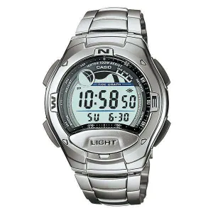 Casio W-753D-1AVDF Silver Stainless Watch for Men Affordable casual watches Sporty casual watches Affordable luxury casual watches