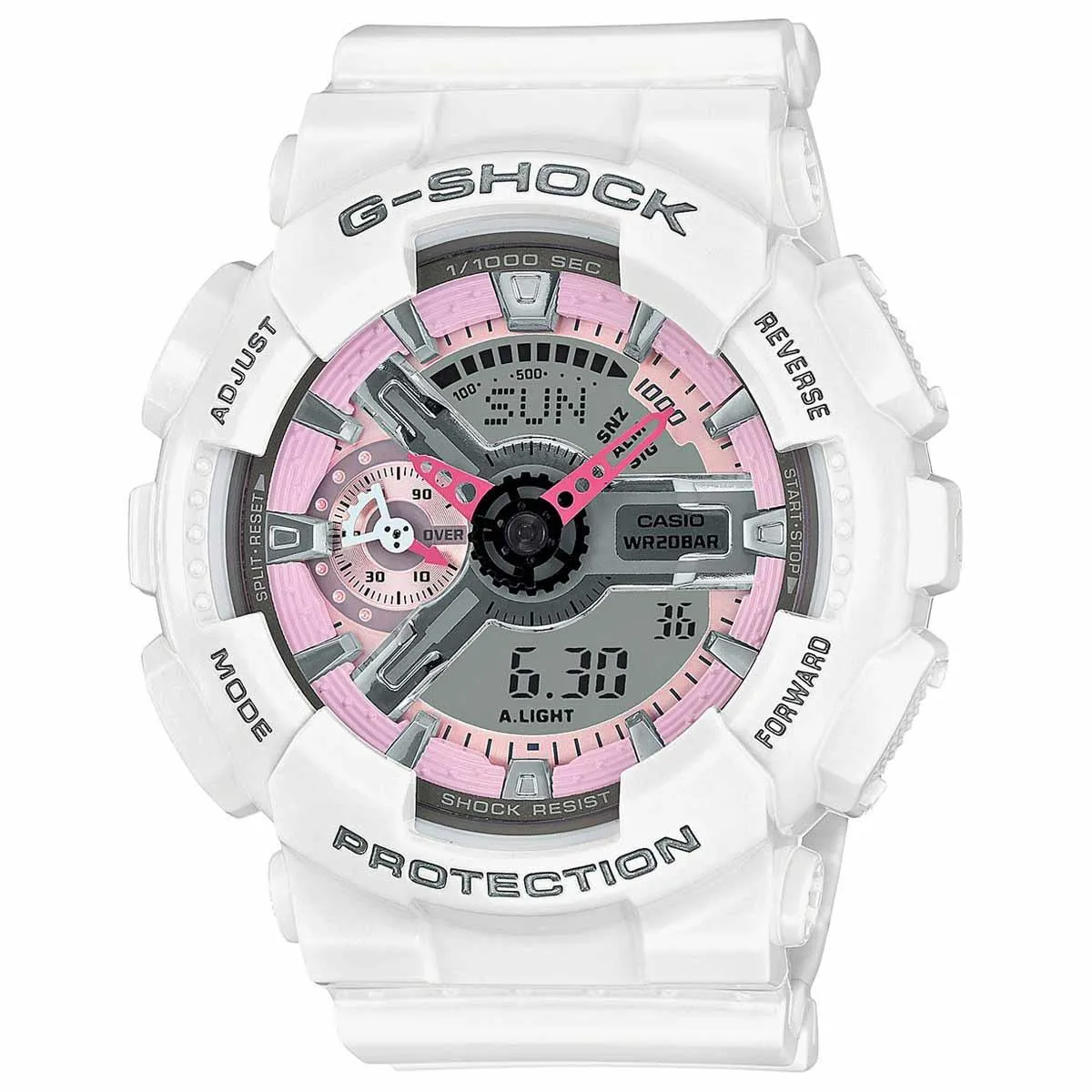Casio Women's Alarm Watch - G-Shock S Series Dive Ana-Digi Grey Dial | GMAS110MP-7A Luxury Quartz Watch Quartz Watch Sale