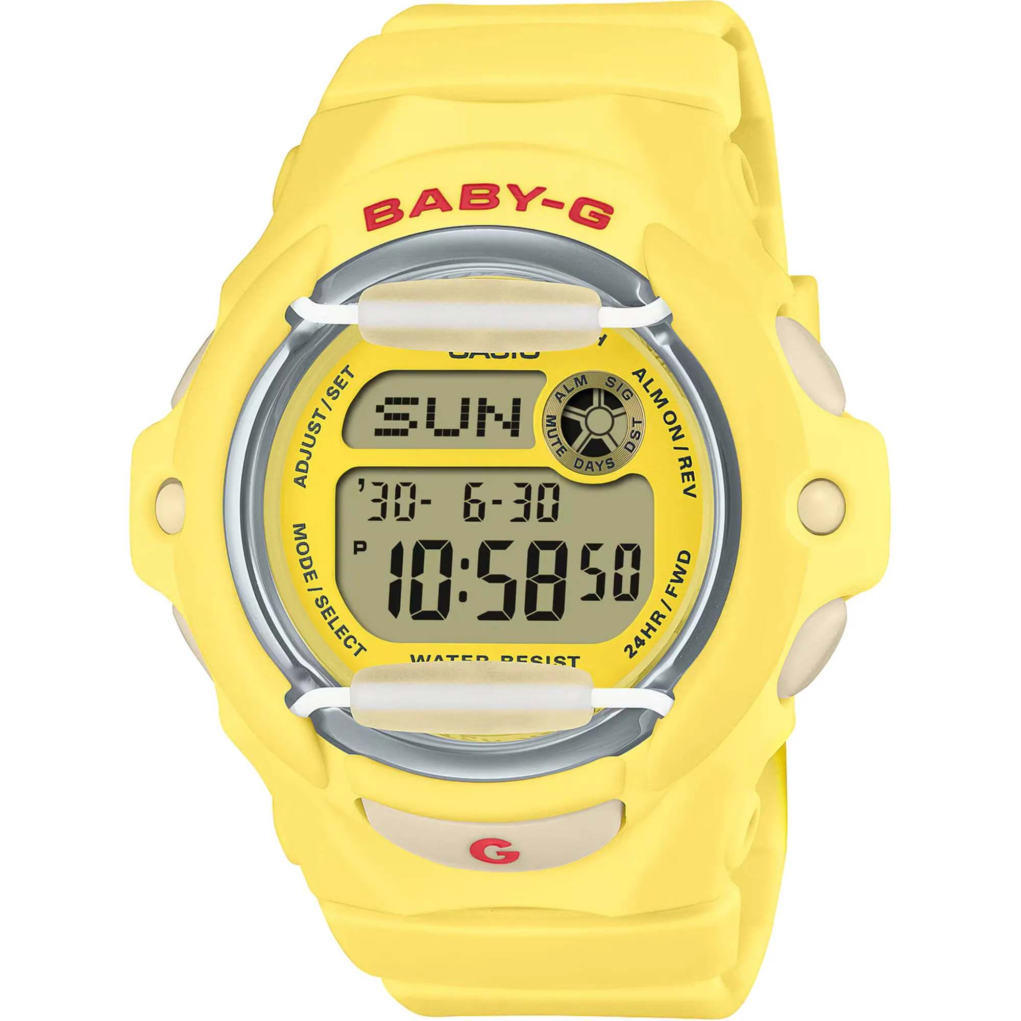 Casio Women's Watch Baby-G World Time Yellow and Grey Dial Strap BG-169CH-9CR Luxury Quartz Watch Quartz Watch Sale
