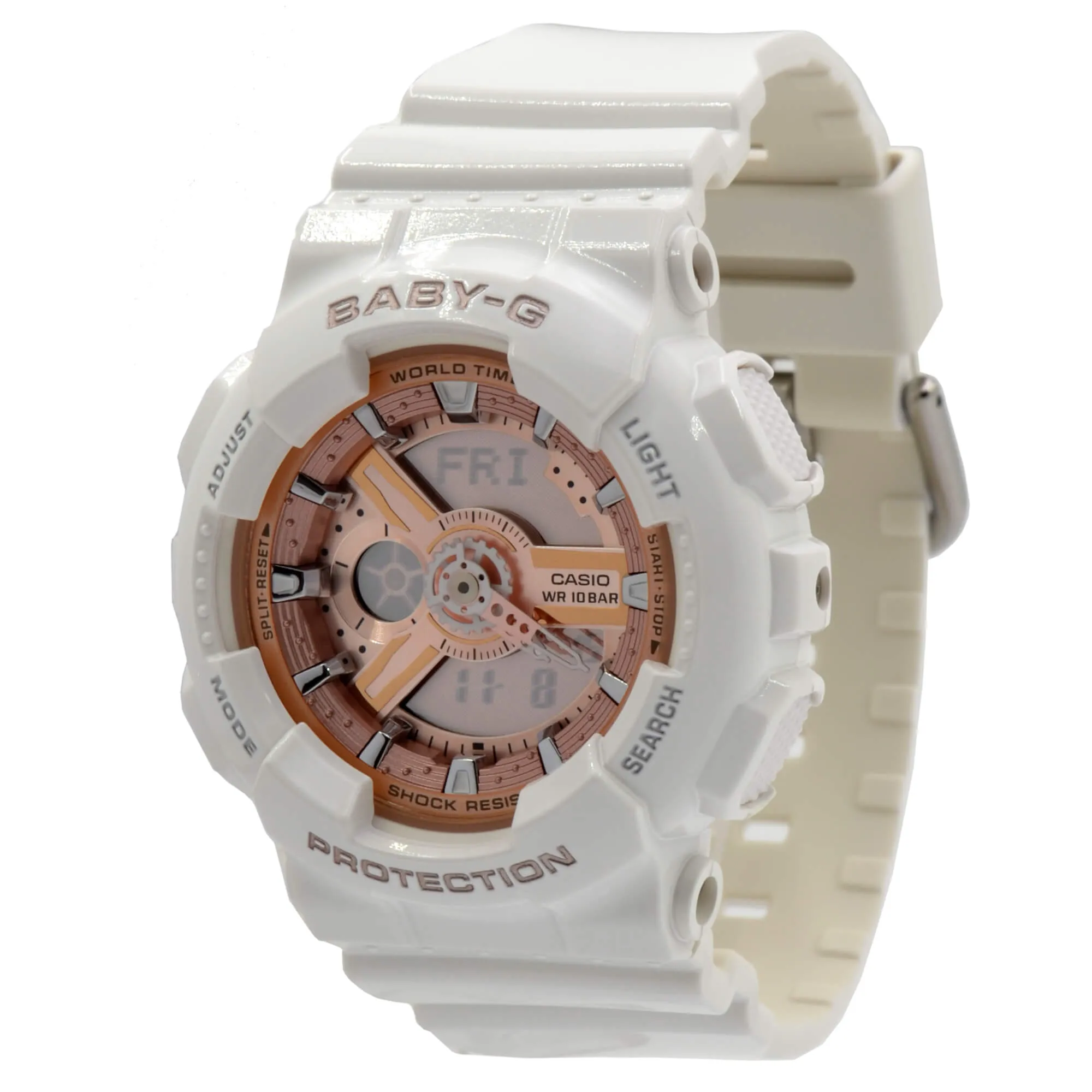 Casio Women's World Time Watch - Baby-G Ana-Digital Dial Resin Strap | BA110-7A1 Luxury Quartz Watch Quartz Watch Sale