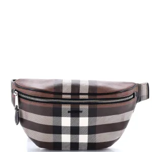 Cason Bum Bag Check E-Canvas Medium belt bags on sale