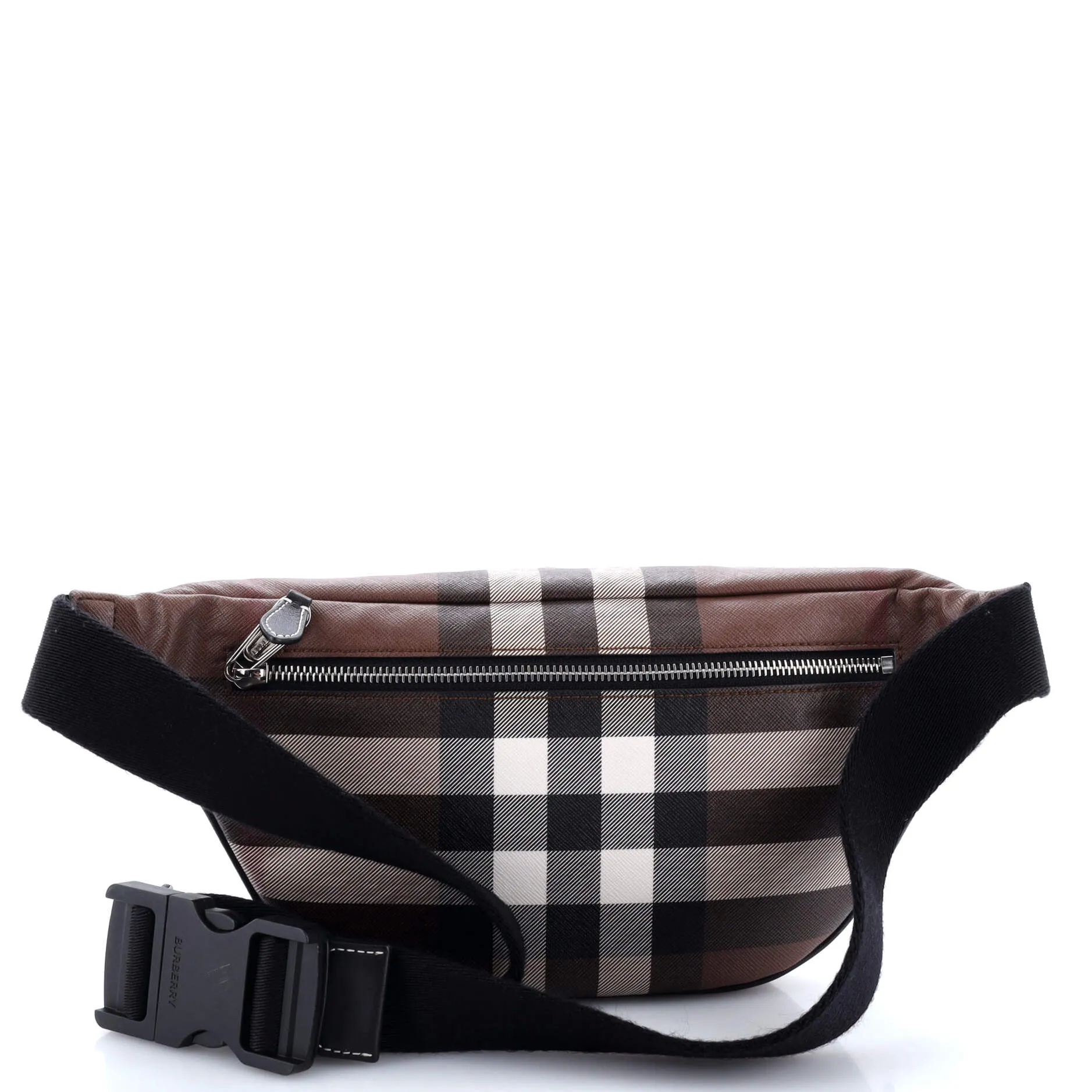 Cason Bum Bag Check E-Canvas Medium