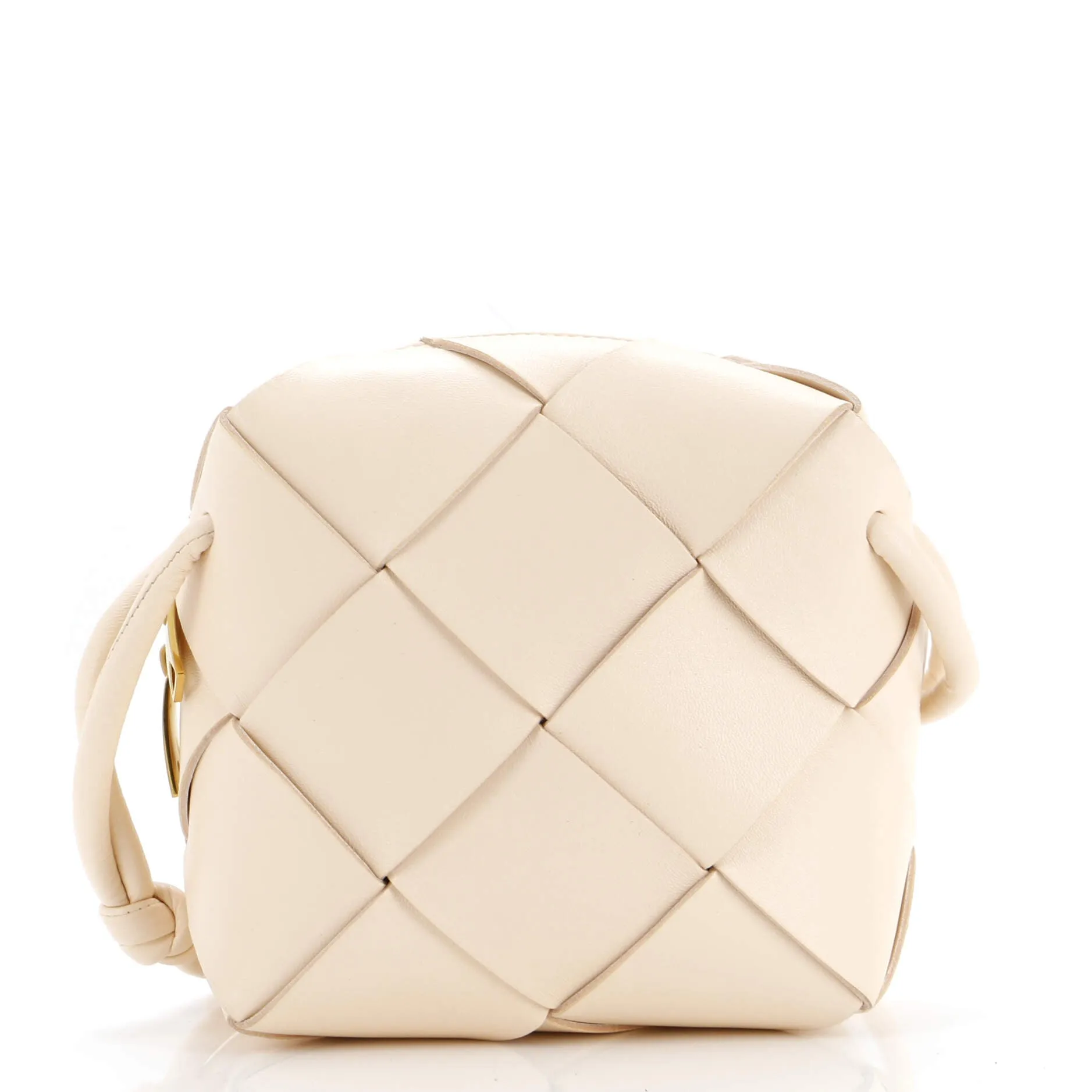 Cassette Camera Crossbody Bag Maxi Intrecciato Leather Mini