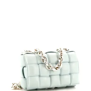 Cassette Chain Crossbody Bag Padded Maxi Intrecciato Leather anti-theft crossbody bags sale