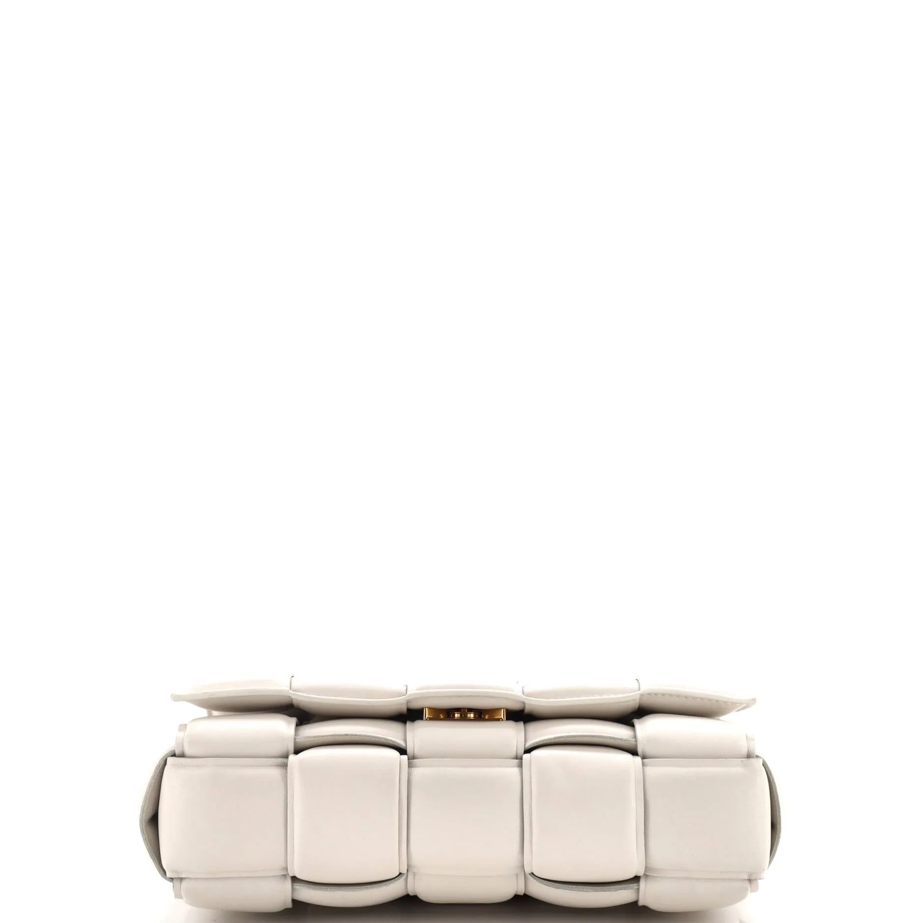 Cassette Chain Crossbody Bag Padded Maxi Intrecciato Leather