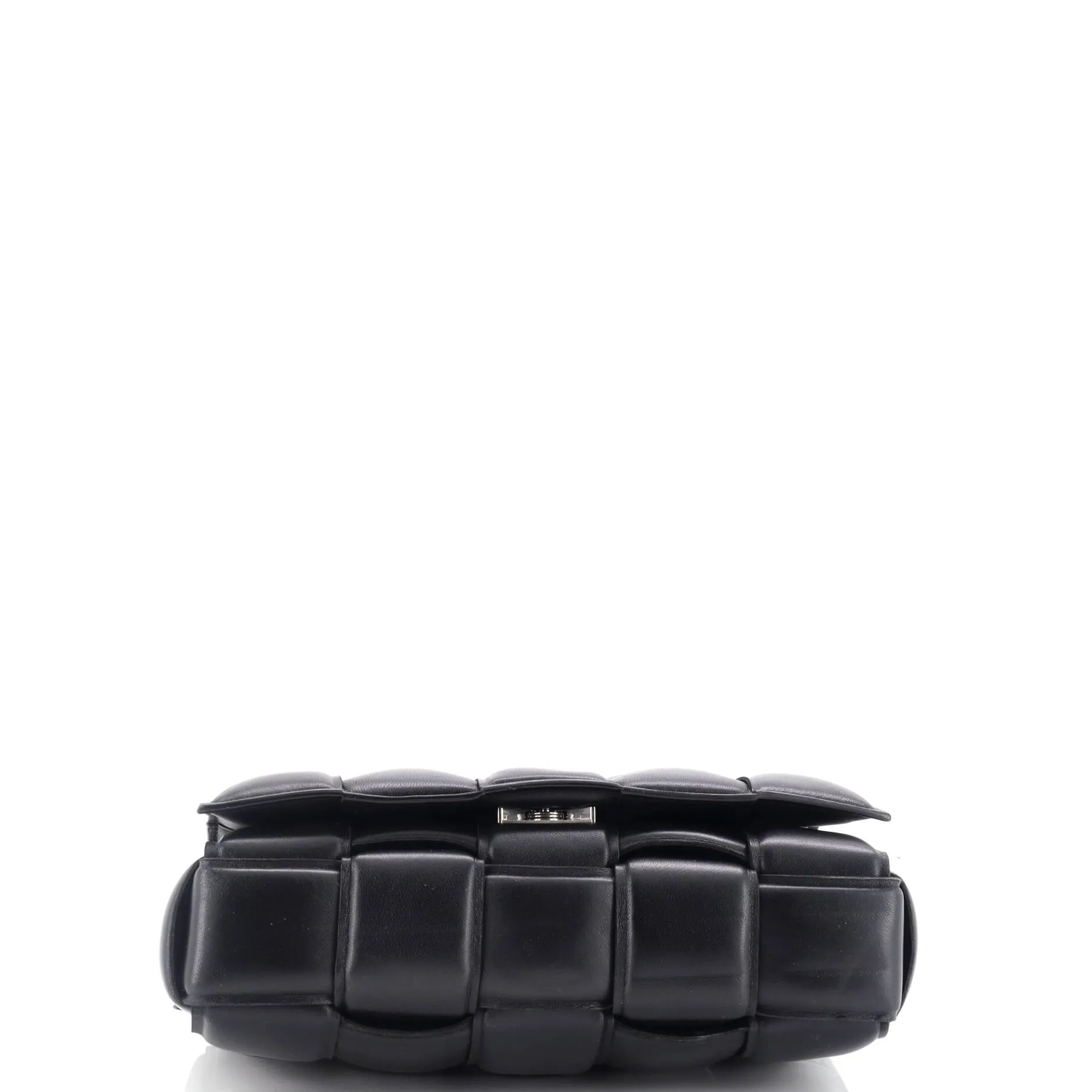 Cassette Chain Crossbody Bag Padded Maxi Intrecciato Leather