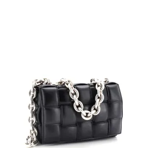 Cassette Chain Crossbody Bag Padded Maxi Intrecciato Leather anti-theft crossbody bags sale