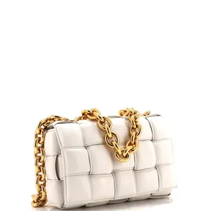 Cassette Chain Crossbody Bag Padded Maxi Intrecciato Leather anti-theft crossbody bags sale