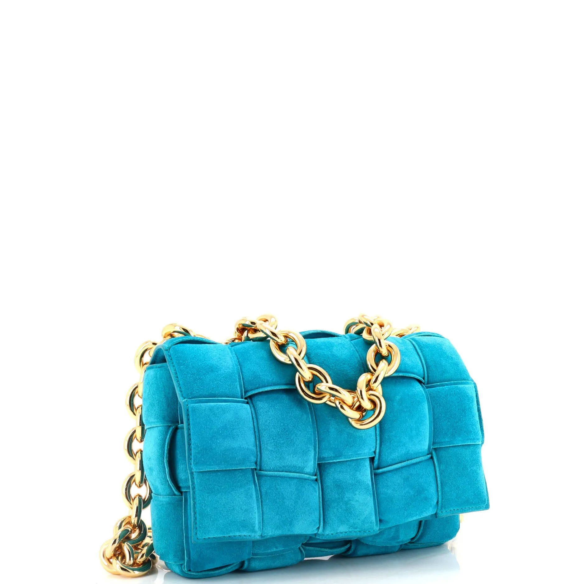 Cassette Chain Crossbody Bag Padded Maxi Intrecciato Suede anti-theft crossbody bags sale