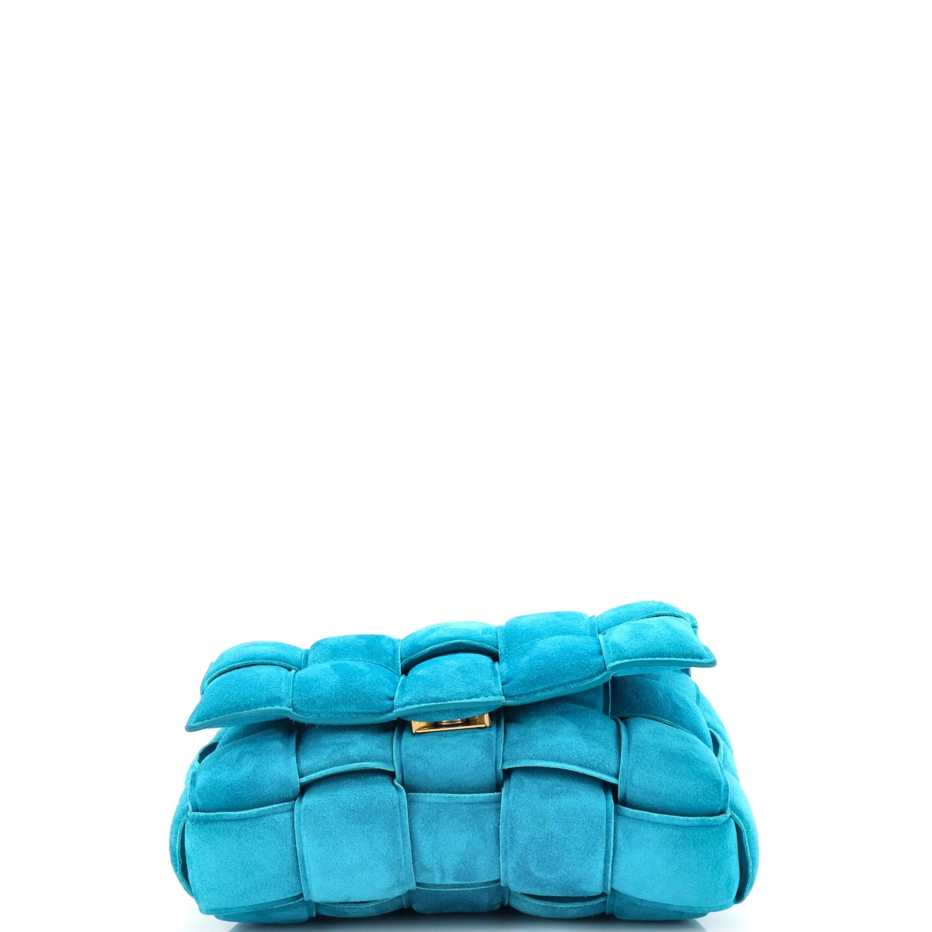 Cassette Chain Crossbody Bag Padded Maxi Intrecciato Suede