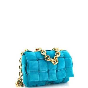 Cassette Chain Crossbody Bag Padded Maxi Intrecciato Suede anti-theft crossbody bags sale